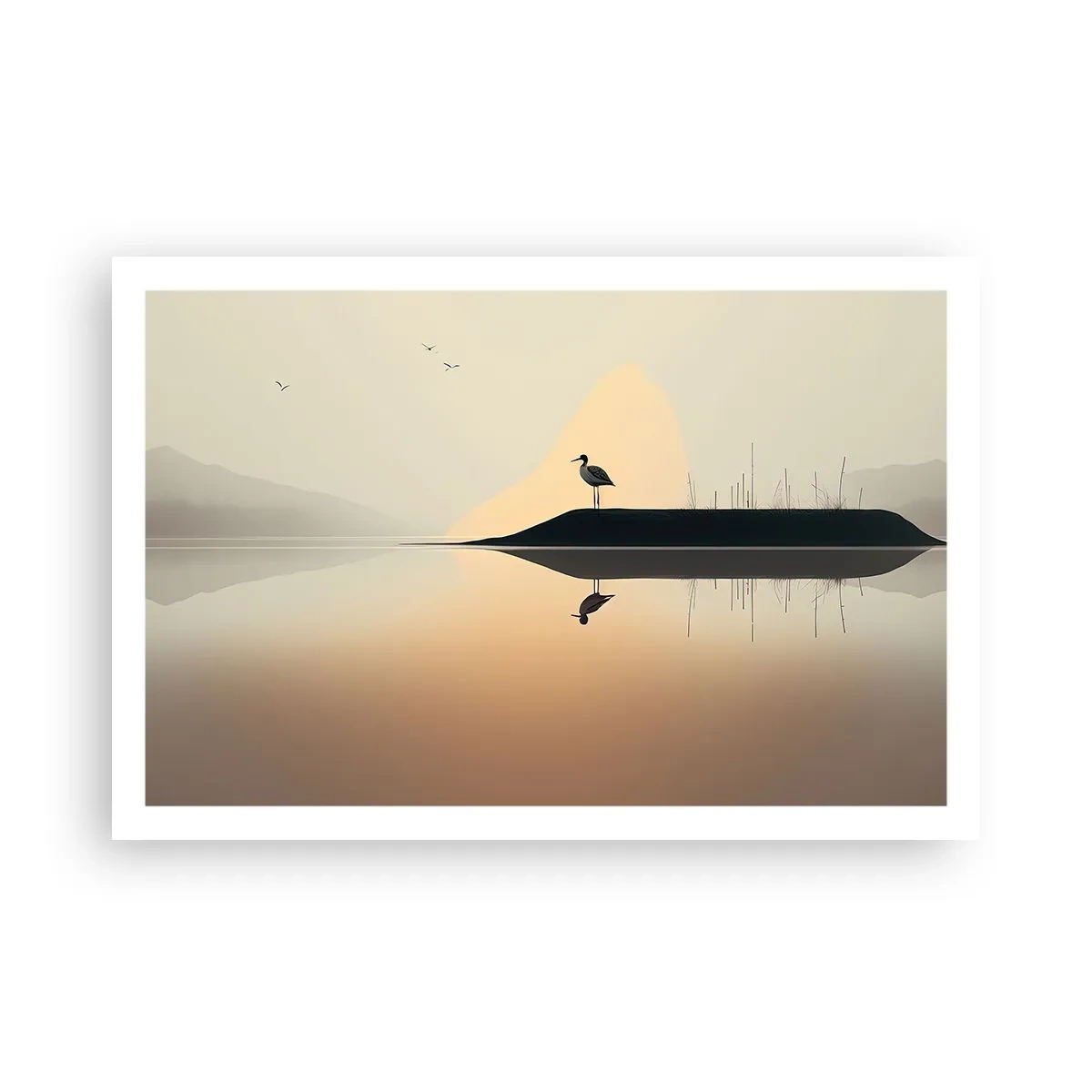 Póster - Un caballero en el lago - 91x61 cm