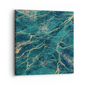 Cuadro sobre lienzo - Impresión de Imagen - Riachuelos de oro - 30x30 cm