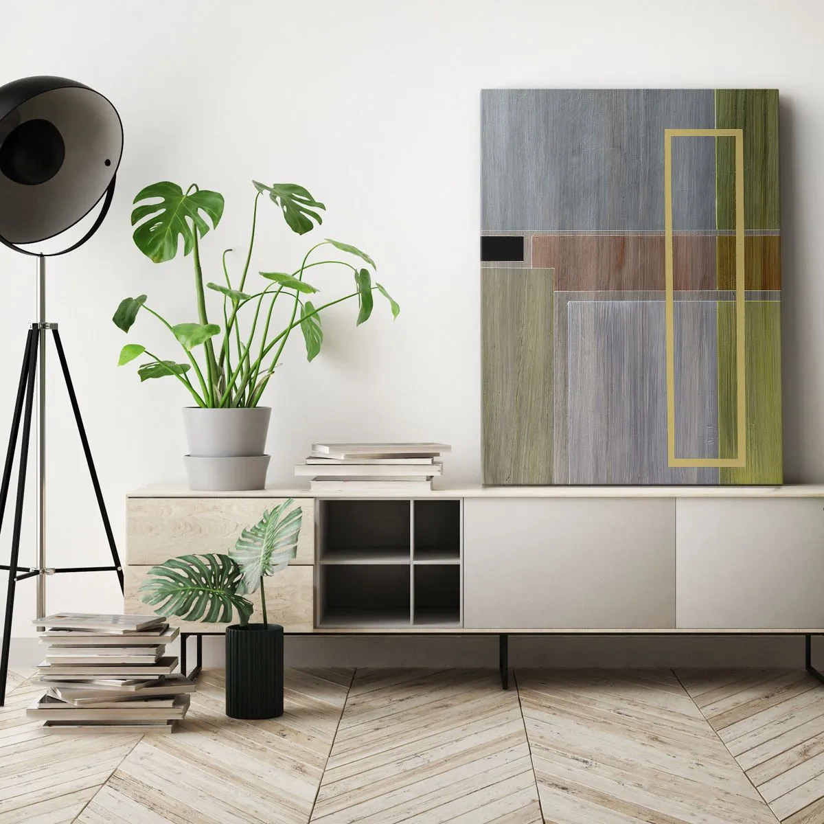 Cuadro sobre lienzo - Impresión de Imagen - Recto y tranquilo - 55x100 cm
