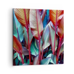 Cuadro sobre lienzo - Impresión de Imagen - Un matorral de colores - 50x50 cm