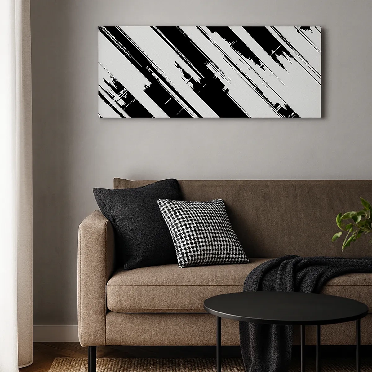 Cuadro sobre lienzo - Impresión de Imagen - Composición intensa y dinámica - 30x30 cm