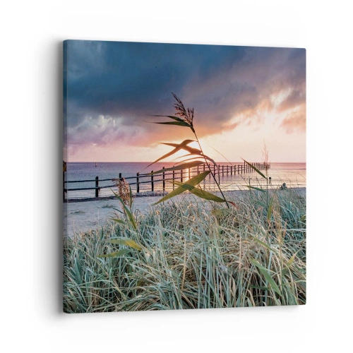 Cuadro sobre lienzo - Impresión de Imagen - Bailando con el viento - 40x40 cm