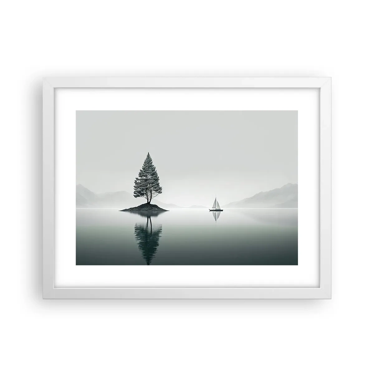 Póster en marco blanco - Un sueño hecho realidad - 40x30 cm