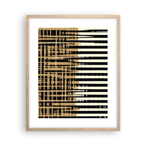 Póster en marco roble claro - Abstracción arquitectónica - 40x50 cm