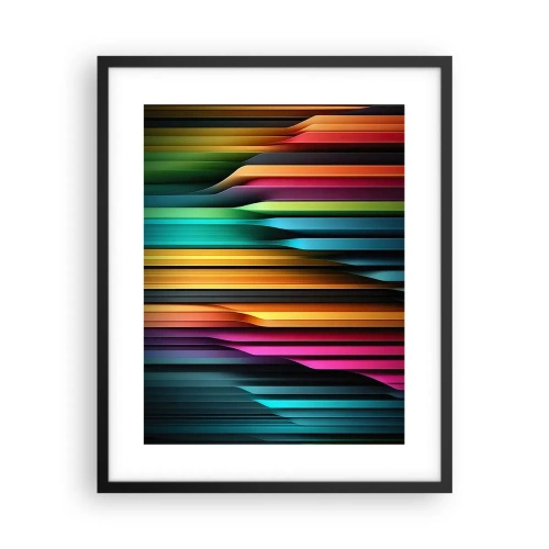 Póster en marco negro - Órgano luminoso - 40x50 cm
