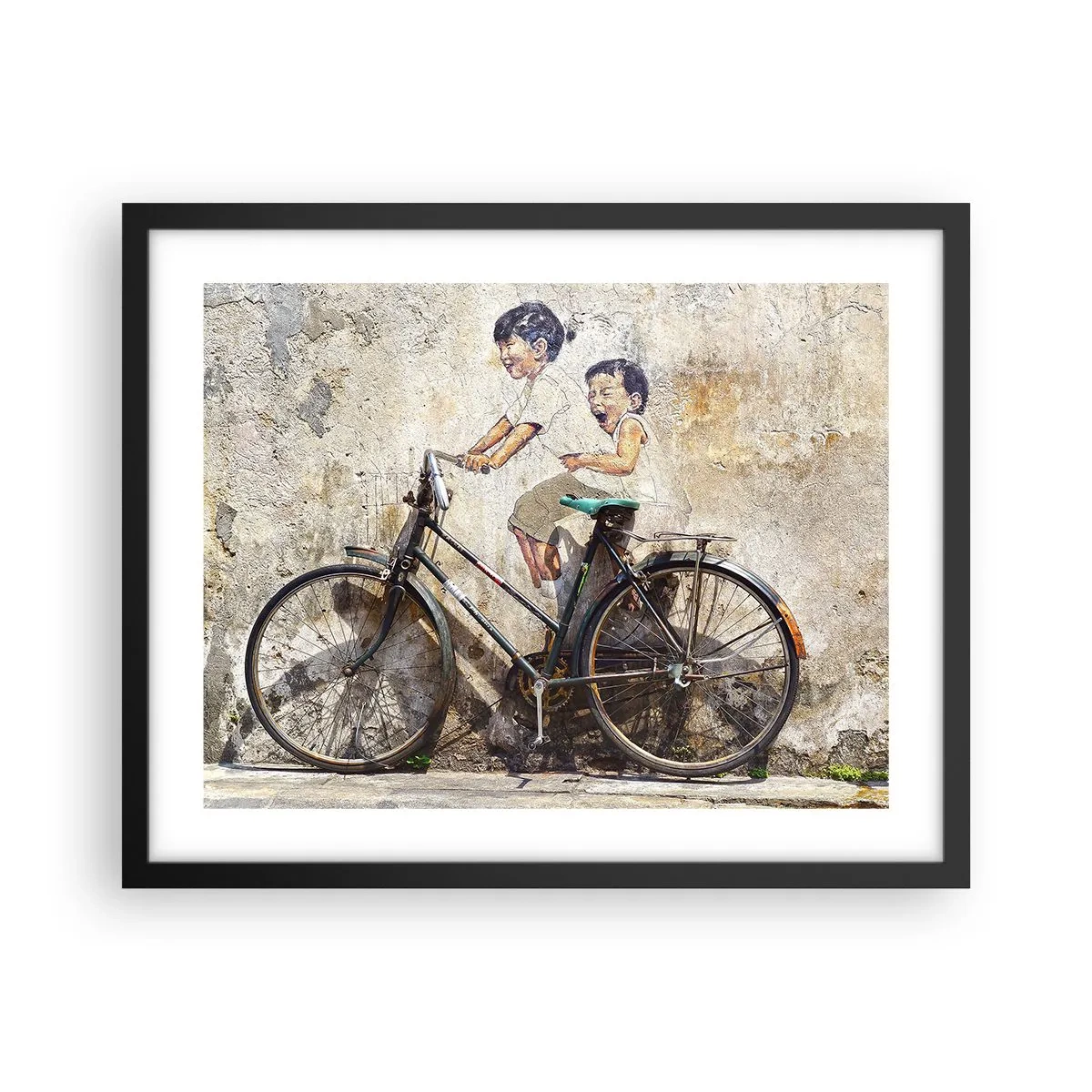 Póster en marco negro - ¿Verdadero o falso? - 50x40 cm