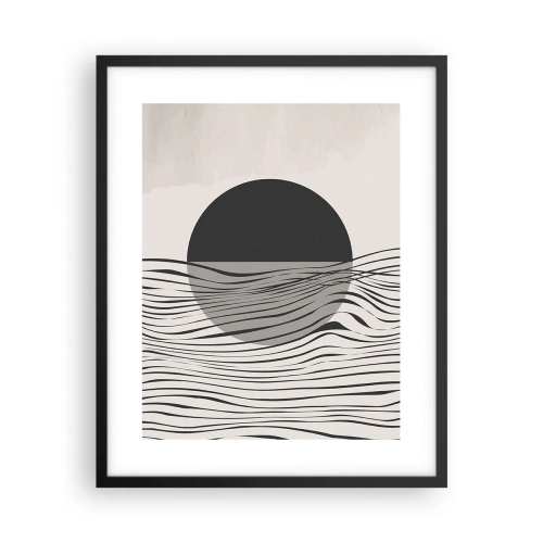Póster en marco negro - Media composición - 40x50 cm