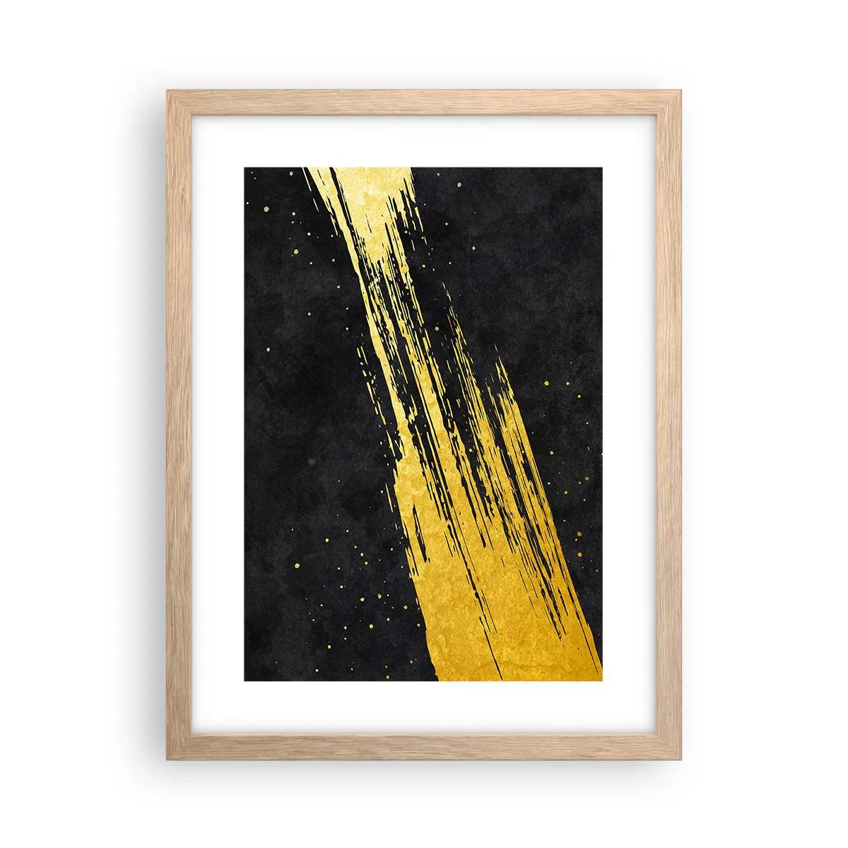 Póster en marco roble claro - Saltar al hiperespacio - 30x40 cm