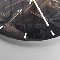 Esfera sin numeración, con rayas