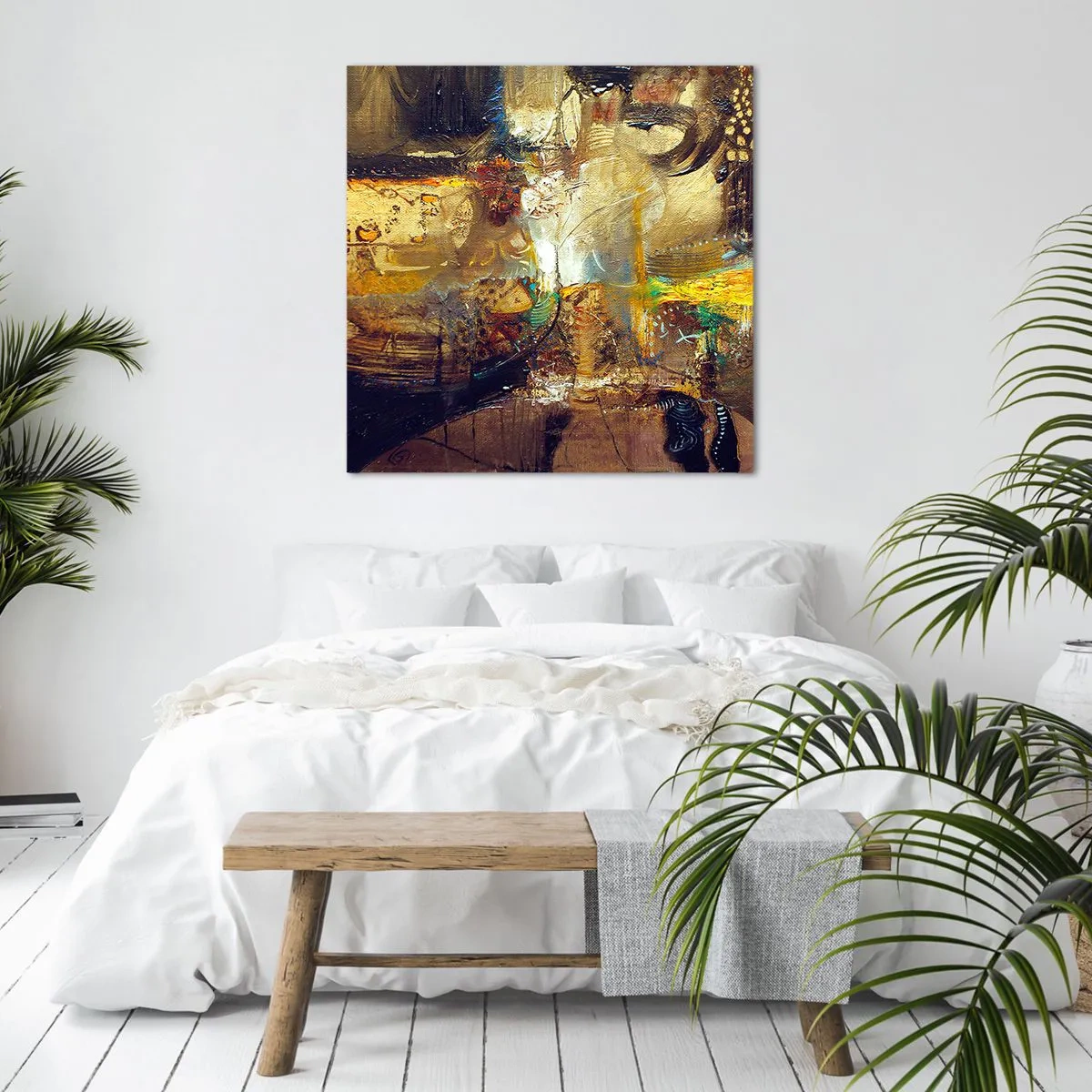 Cuadro sobre lienzo - Impresión de Imagen - Frío, templado, caliente - 60x60 cm