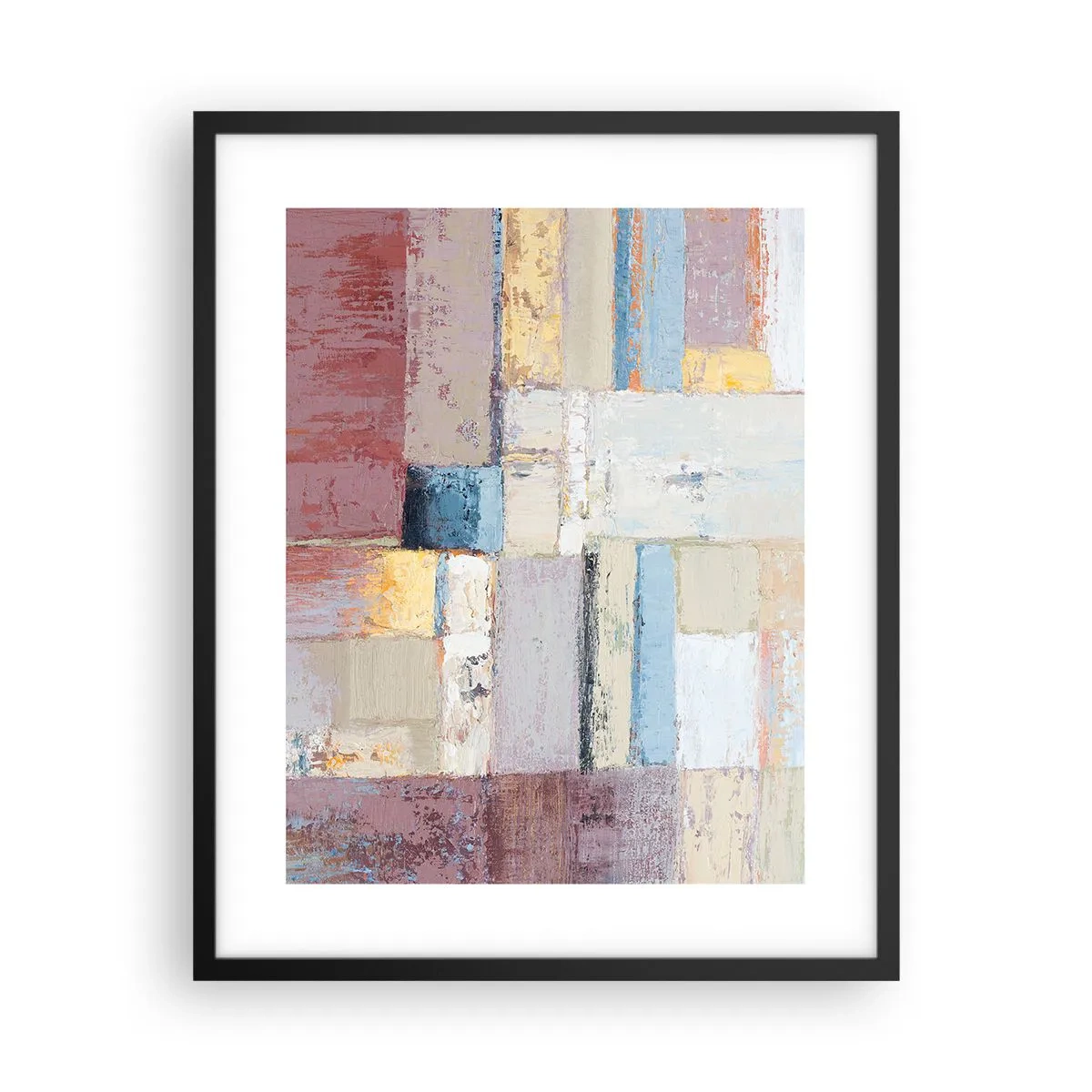 Póster en marco negro - La tranquilidad de la geometría - 40x50 cm