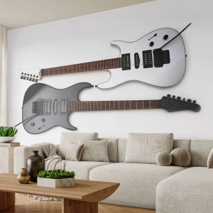 Fotomural Standard Eco - Armonía de formas - Música, Guitarra electrica, Un instrumento musical - 500x350 cm