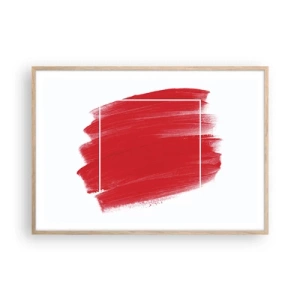 Póster en marco roble claro - Fuera del marco - 100x70 cm