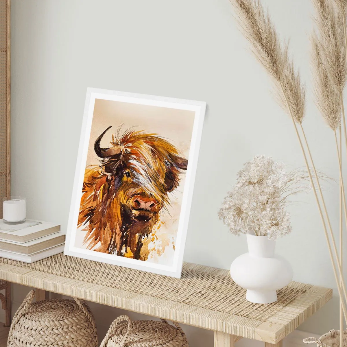 Póster en marco blanco - El orgullo del líder - 30x40 cm