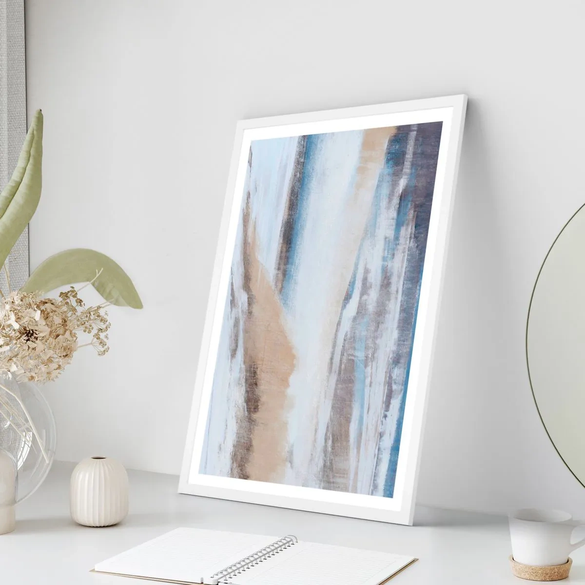 Póster en marco blanco - Composición invernal - 70x100 cm