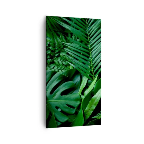 Cuadro sobre lienzo - Impresión de Imagen - Abrazo verde - 55x100 cm