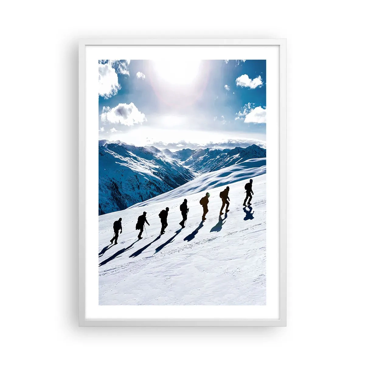 Póster en marco blanco - Equipo de conquistadores - 50x70 cm