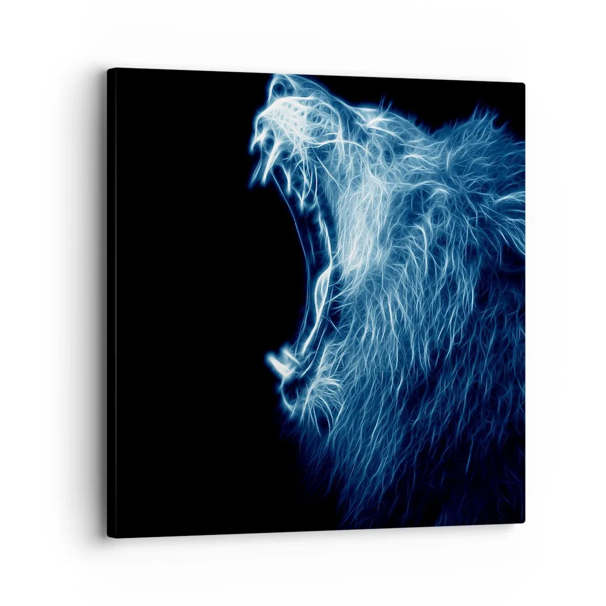 Cuadro sobre lienzo - Impresión de Imagen - La furia del rey - 30x30 cm