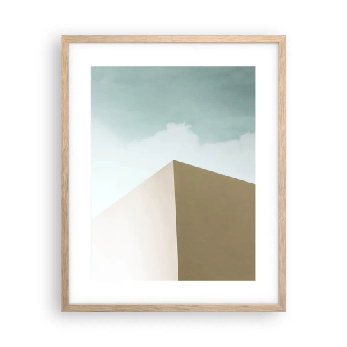 Póster en marco roble claro - Geometría de un verano soleado - 40x50 cm
