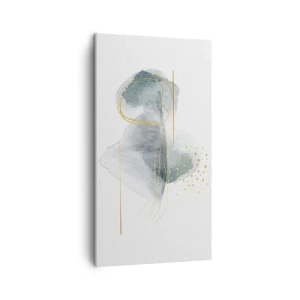 Cuadro sobre lienzo - Impresión de Imagen - Sobre la relación entre el gris y el oro - 45x80 cm