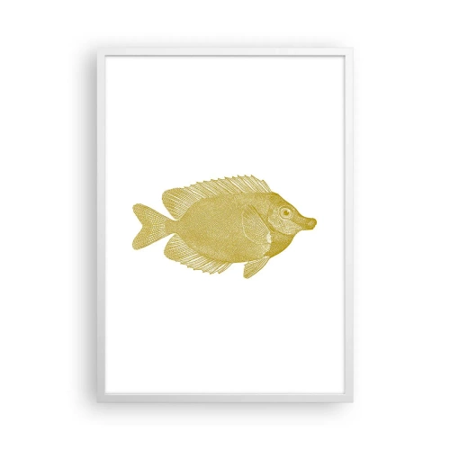 Póster en marco blanco - No recuerdo quién eras - 50x70 cm