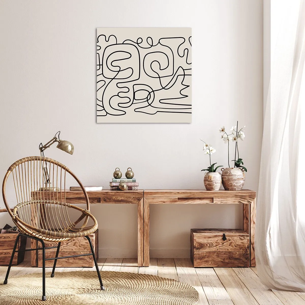 Cuadro sobre lienzo - Impresión de Imagen - El camino correcto - 50x50 cm