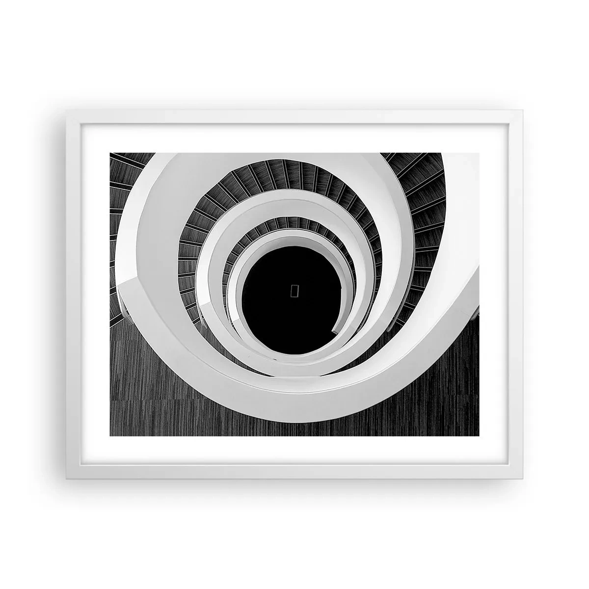 Póster en marco blanco - Hacia el origen - 50x40 cm