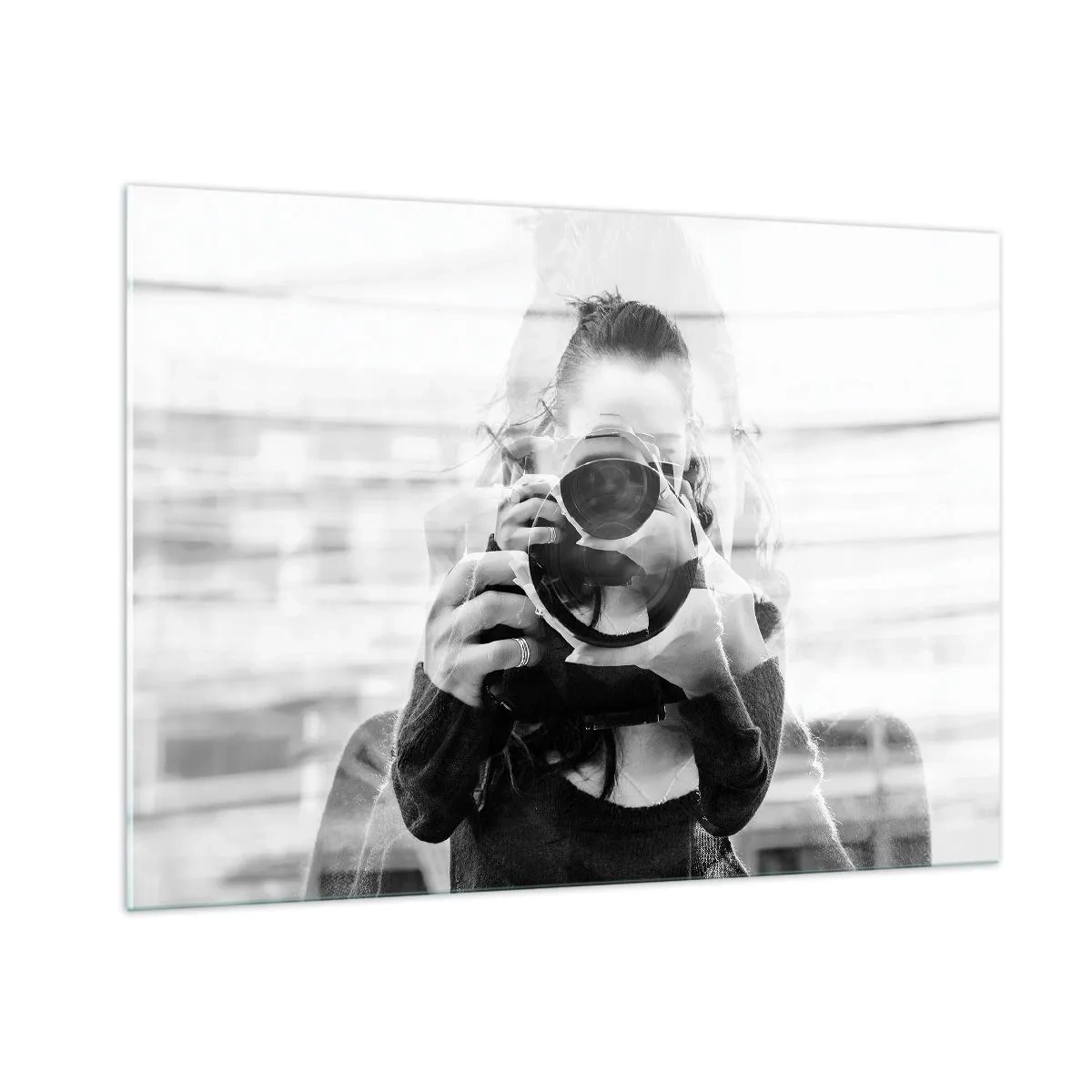 Cuadro sobre vidrio - Impresiones sobre Vidrio - El creador y su material - 100x70cm - Creador y creación - Decoración de pared moderna para salón y dormitorio ARTTOR