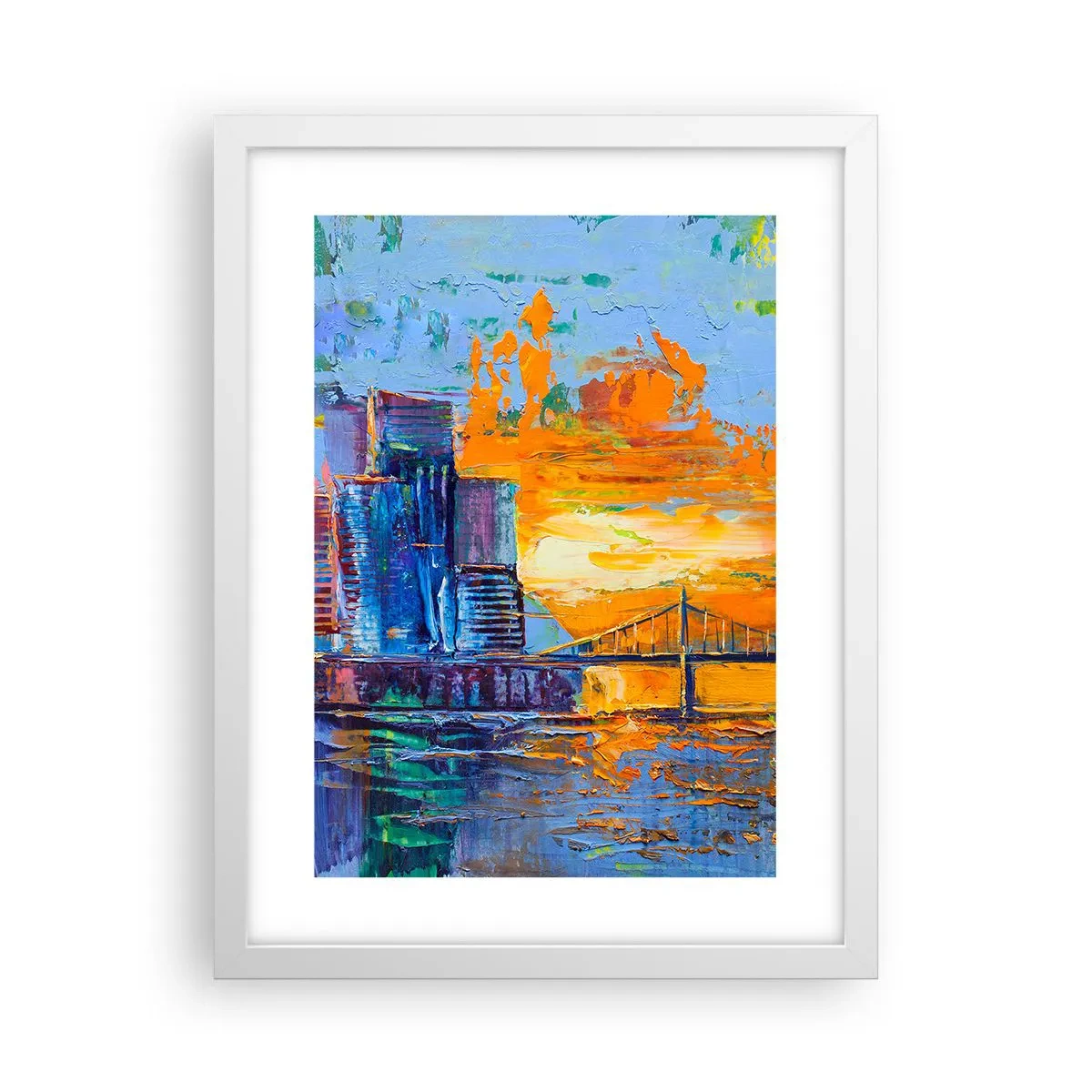 Póster en marco blanco - Cultura y naturaleza - 30x40 cm