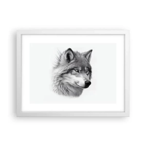 Póster en marco blanco - Alfa - sin duda - 40x30 cm