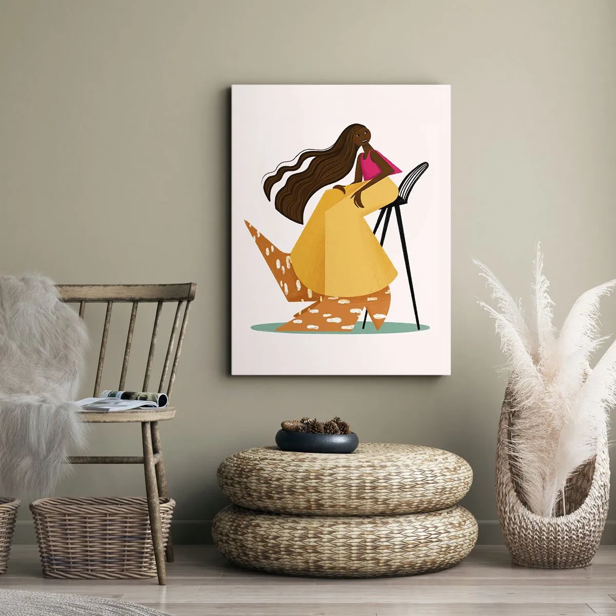 Cuadro sobre lienzo - Impresión de Imagen - La moda también es divertida - 55x100 cm