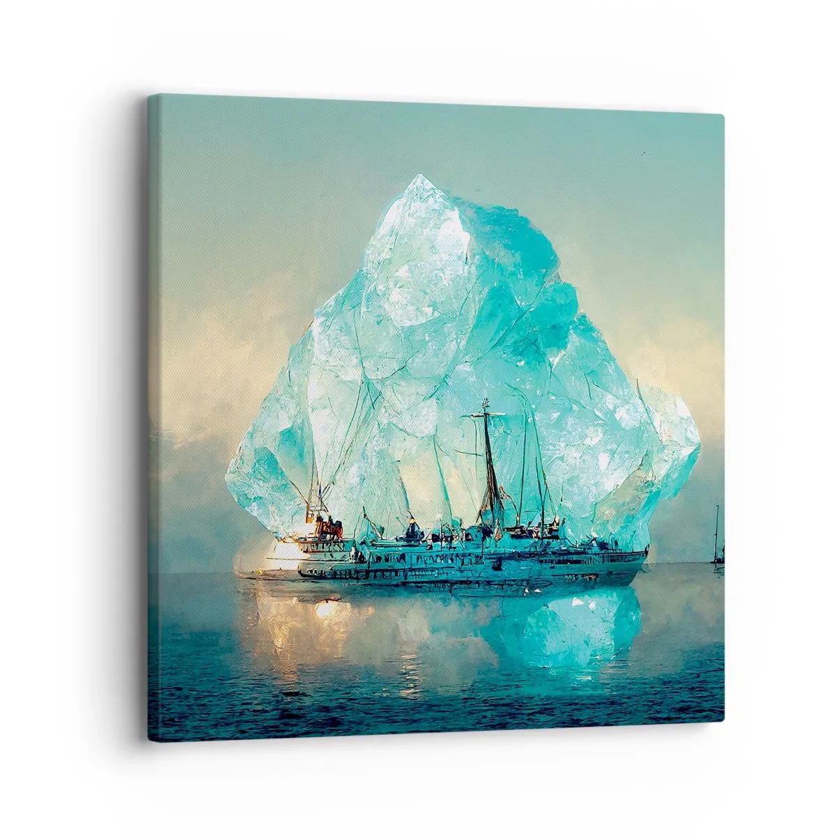 Cuadro sobre lienzo - Impresión de Imagen - Diamante ártico - 30x30 cm