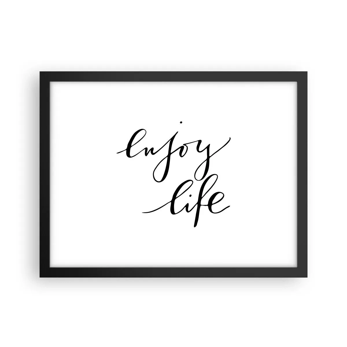 Póster en marco negro - Nada que añadir... - 40x30 cm