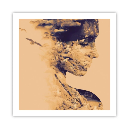 Póster - Hermosa por naturaleza - 60x60 cm