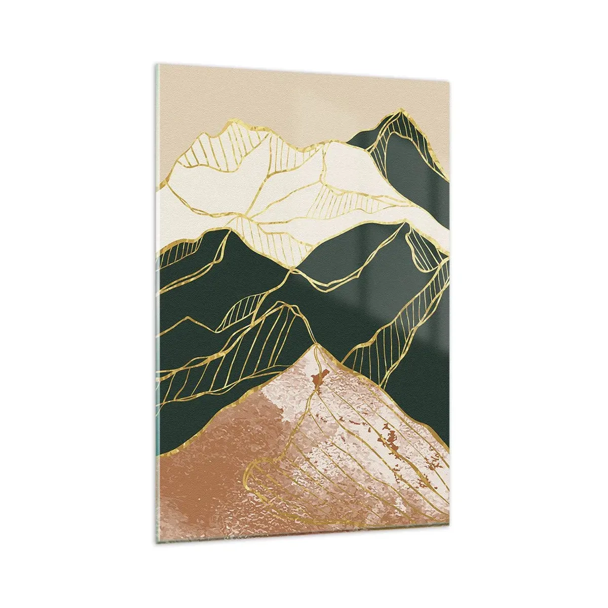 Cuadro sobre vidrio - Impresiones sobre Vidrio - Picos de oro - 80x120 cm