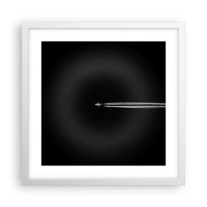 Póster en marco blanco - En otra dimensión - 40x40 cm