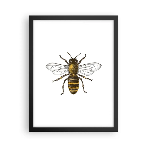 Póster en marco negro - Bondad natural - 30x40 cm