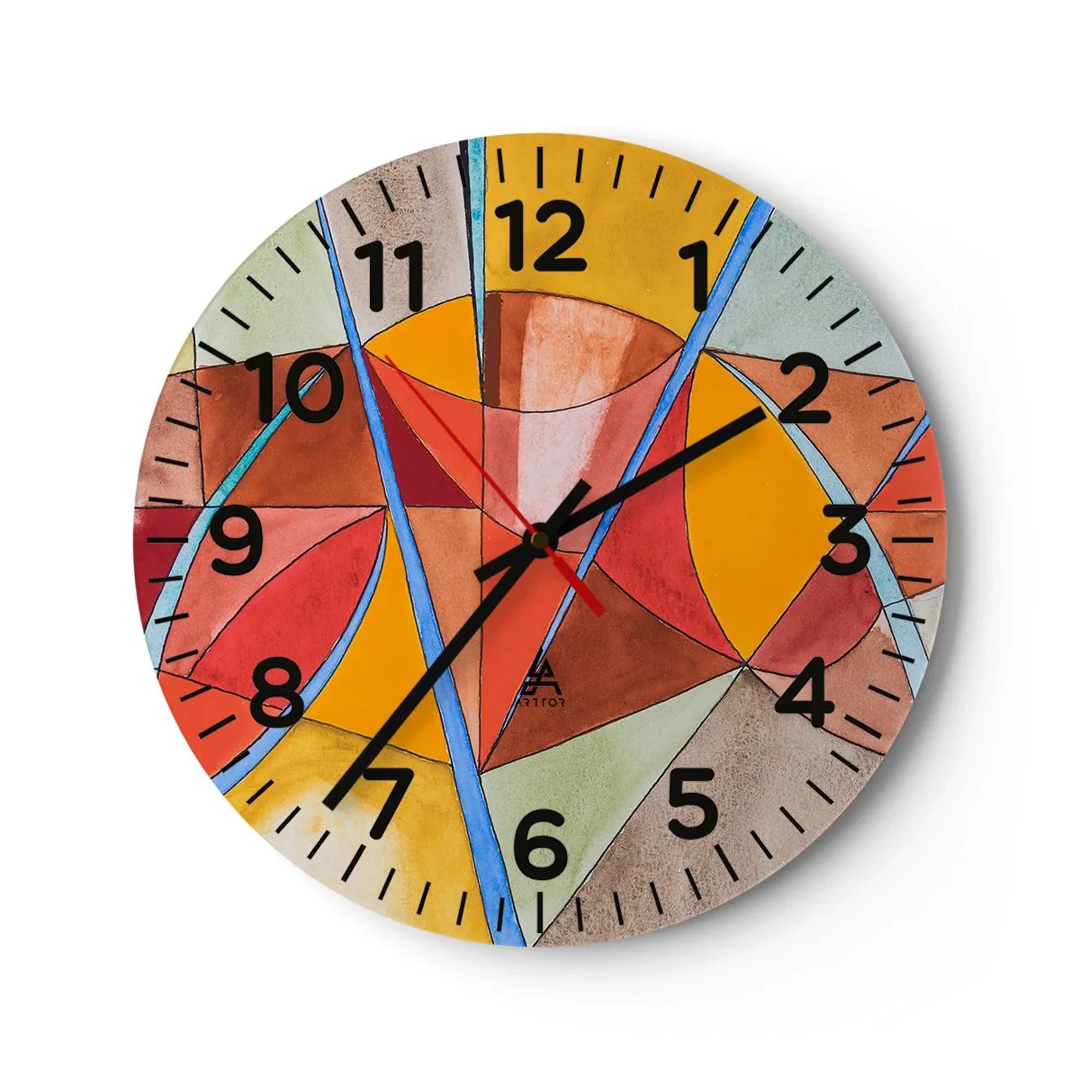 Reloj de pared - Reloj de vidrio - Carrusel de sueños - 40x40 cm