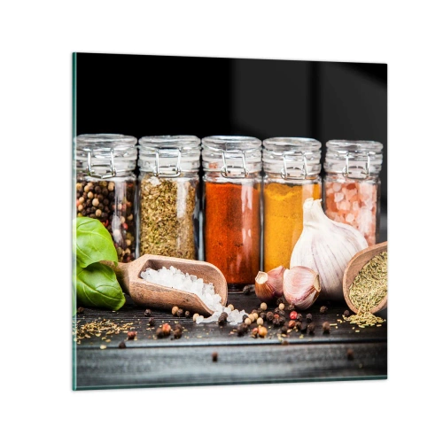 Cuadro sobre vidrio - Impresiones sobre Vidrio - Para que la vida sepa bien - 30x30 cm