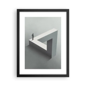 Póster en marco negro - Y, sin embargo, es posible - 30x40 cm
