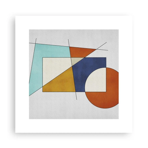 Póster - Abstracción: diversión modernista - 30x30 cm