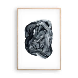 Póster en marco roble claro - No es tan sencillo - 70x100 cm