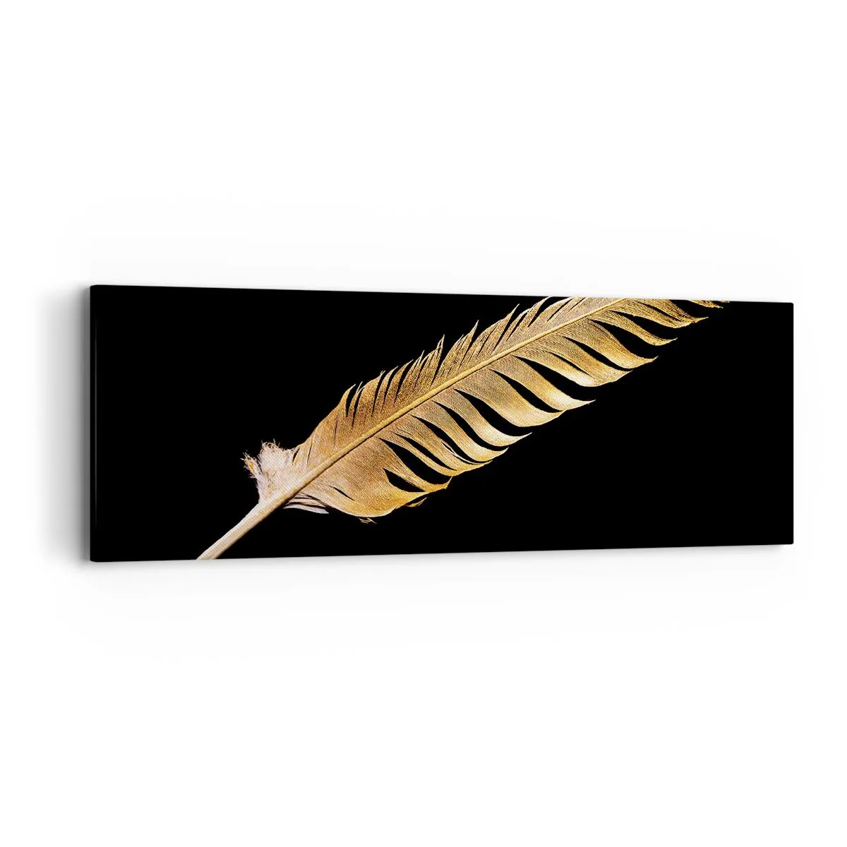 Cuadro sobre lienzo - Impresión de Imagen - Pluma de alta calidad - 90x30 cm