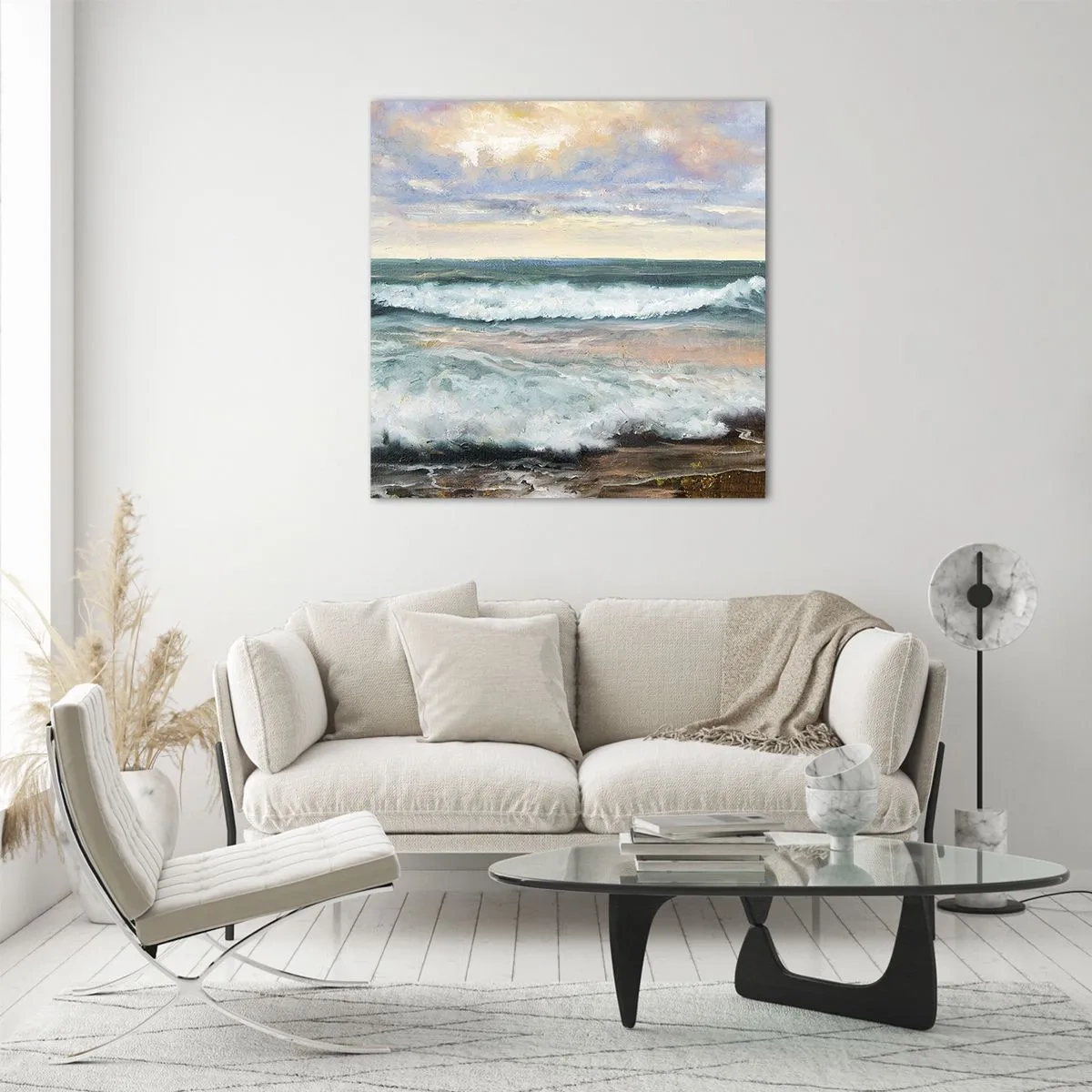 Cuadro sobre vidrio - Impresiones sobre Vidrio - Aquí suavizarás tu alma - 30x30 cm