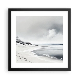 Póster en marco negro - Juntos desde el principio de los tiempos - 40x40 cm