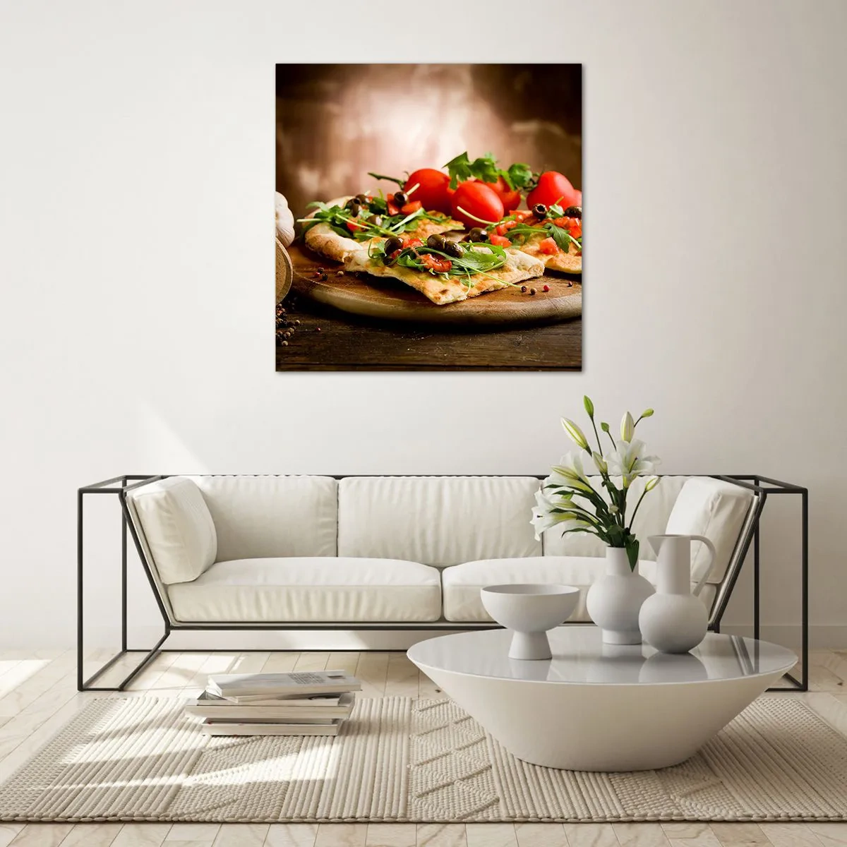 Cuadro sobre vidrio - Impresiones sobre Vidrio - Directamente del horno y del jardín - 60x60 cm