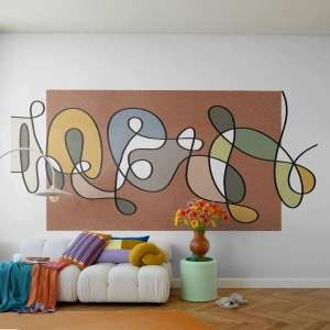 Fotomural personalizado Premium Sand - Una abstracción por la que vale la pena sonreír - Moderno, Abstracción, Pedazo