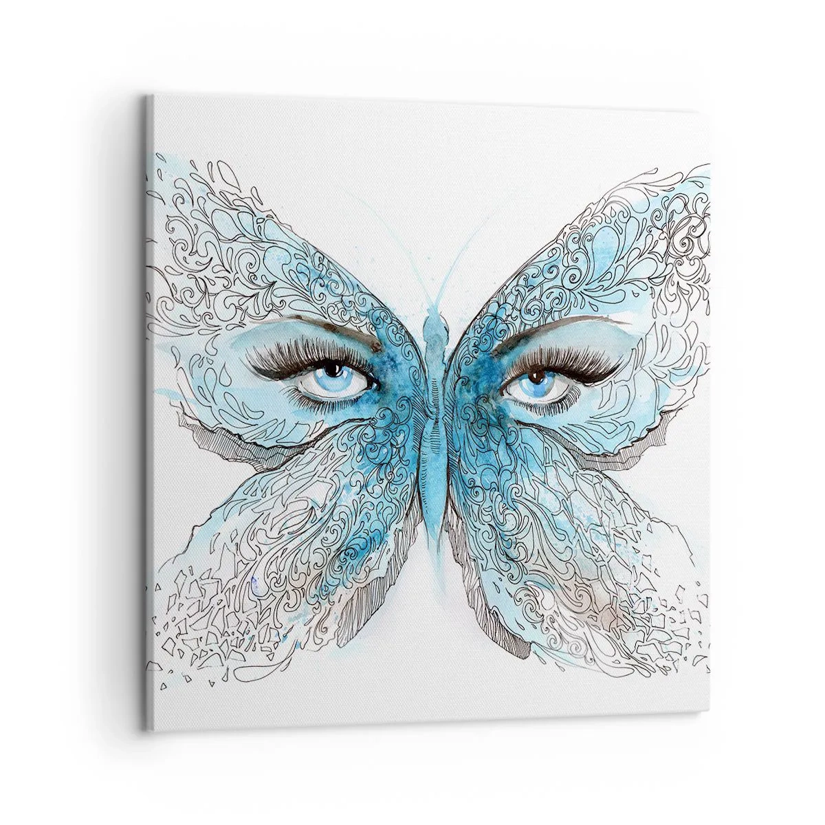 Cuadro sobre lienzo - Impresión de Imagen - Mirada de mariposa - 50x50 cm
