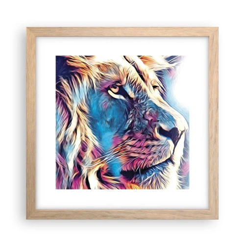 Póster en marco roble claro - La sabiduría de la naturaleza - 30x30 cm