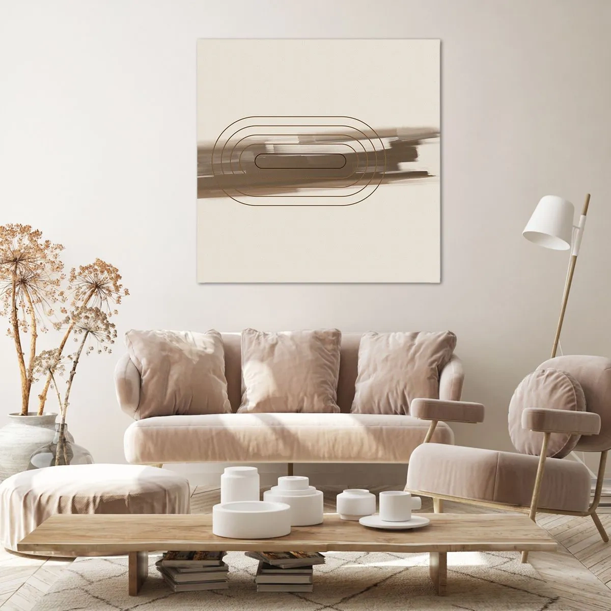 Cuadro sobre lienzo - Impresión de Imagen - Un soplo de gris - 30x30 cm